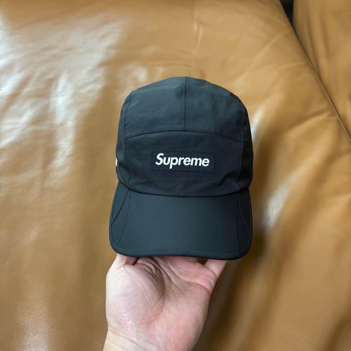 슈프림 캠프캡 모자 박스로고 22SS 팩라이트 고어텍스 블랙 상품이미지4