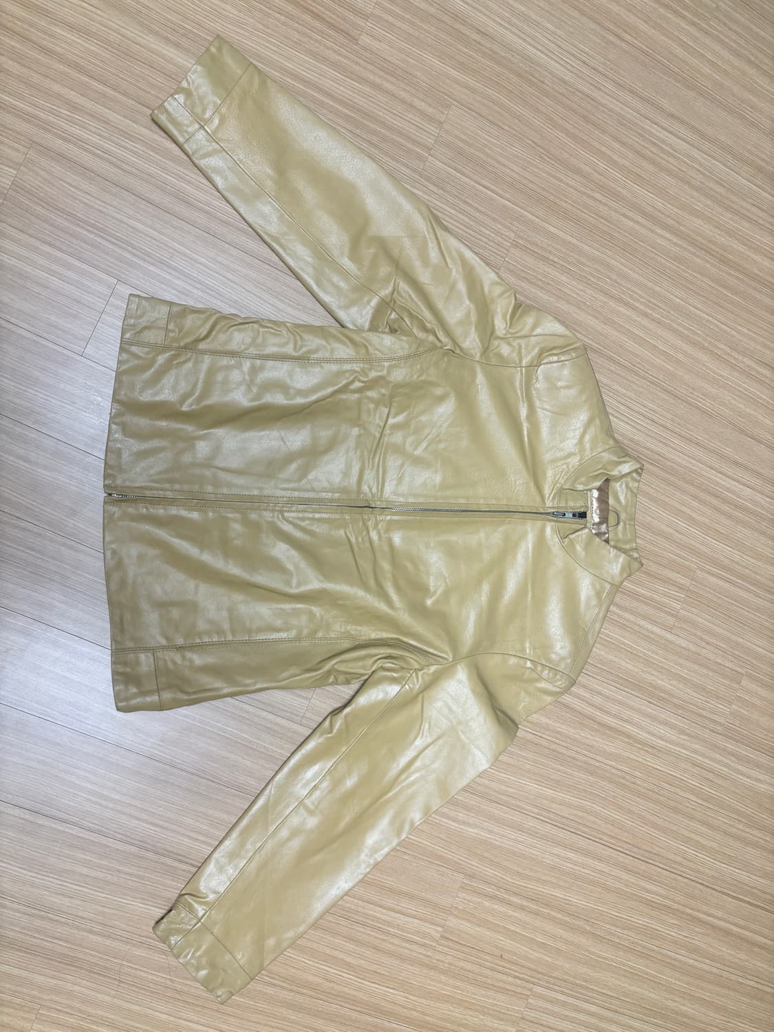 L.s.t 재패니즈 베이지 돈피 레더자켓 상품이미지4