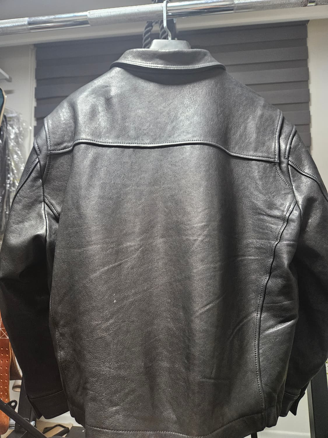 [50]느와르라르메스 jk#2 세미오버 가죽자켓 상품이미지3