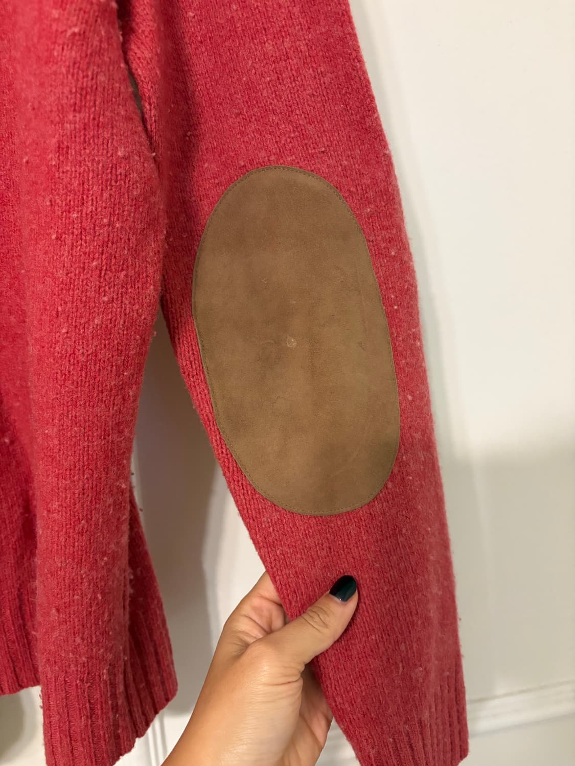 울캐시미어 엘보우 패치 니트 스웨터 상품이미지4