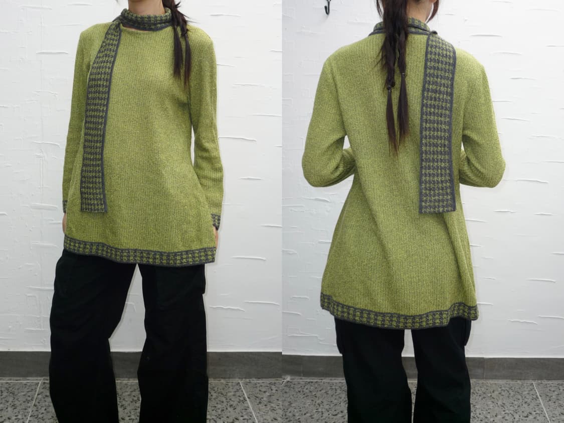 green scarf-tie knit 상품이미지1