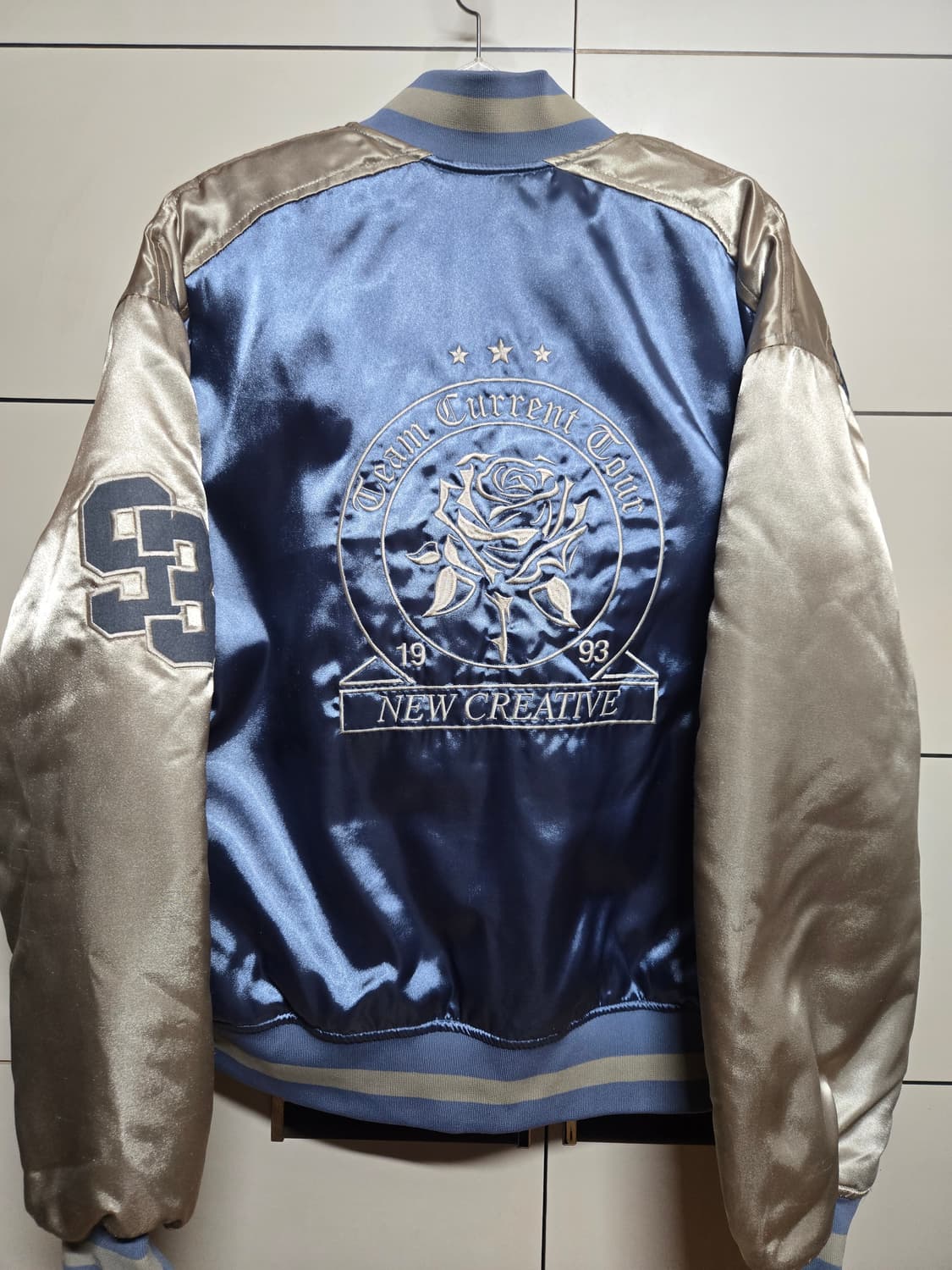 커렌트 글로시 스카이블루 바시트 자켓 상품이미지6