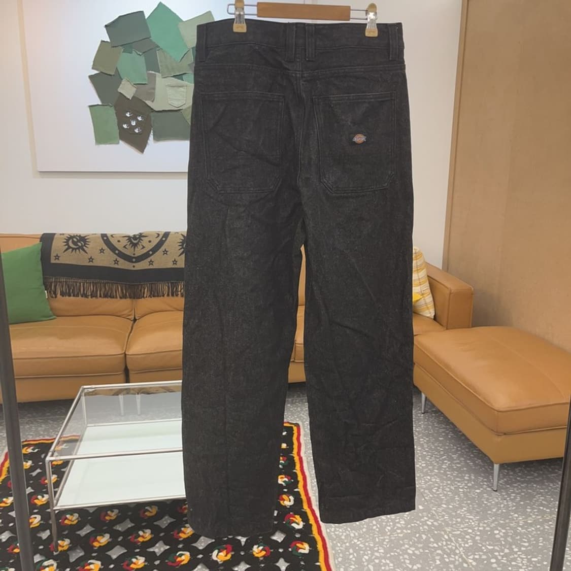 디키즈 베이직 데님 생지 와이드 팬츠 M C06717 상품이미지4