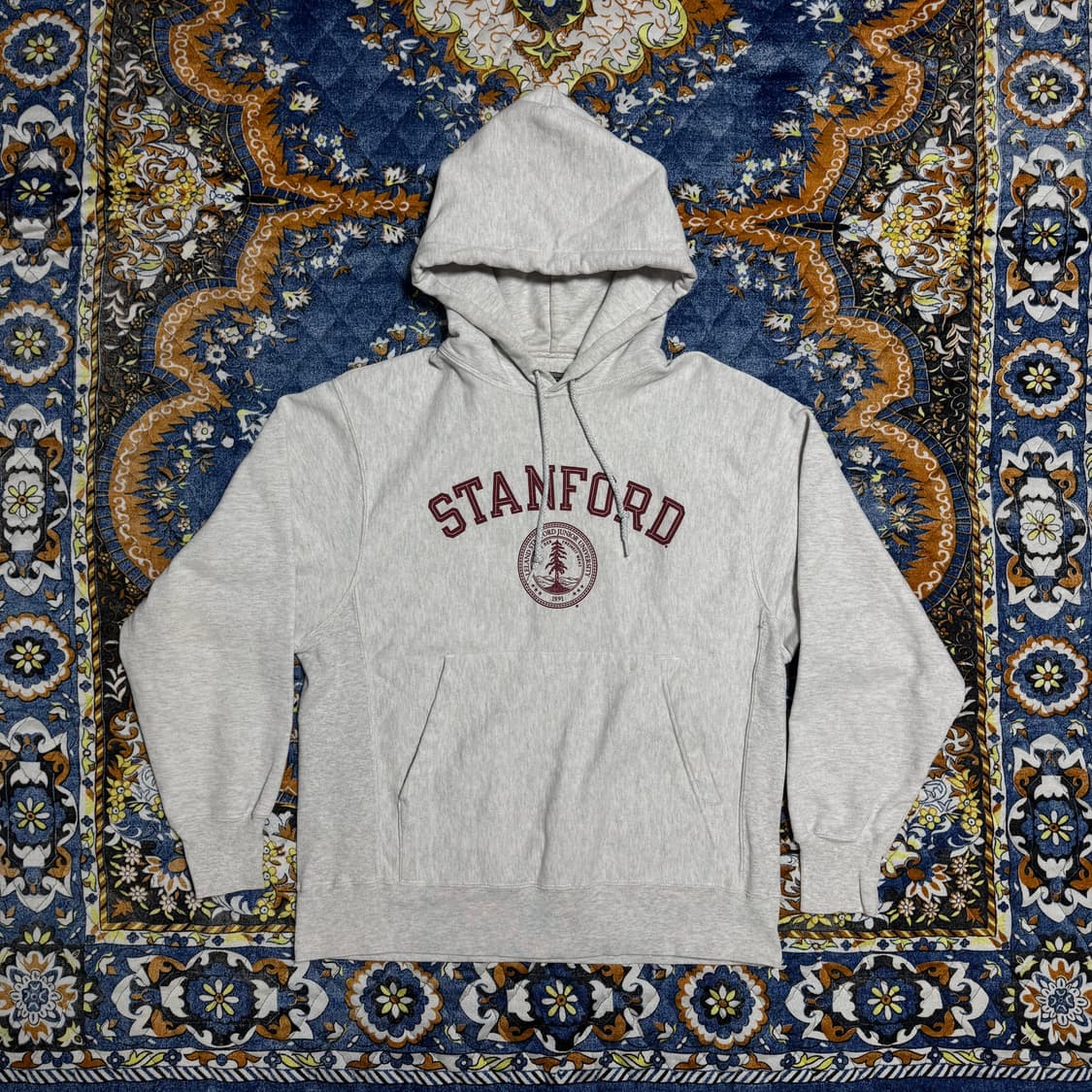 빈티지 00s 챔피온 리버스위브 라이트그레이 스웻후드 상품이미지1