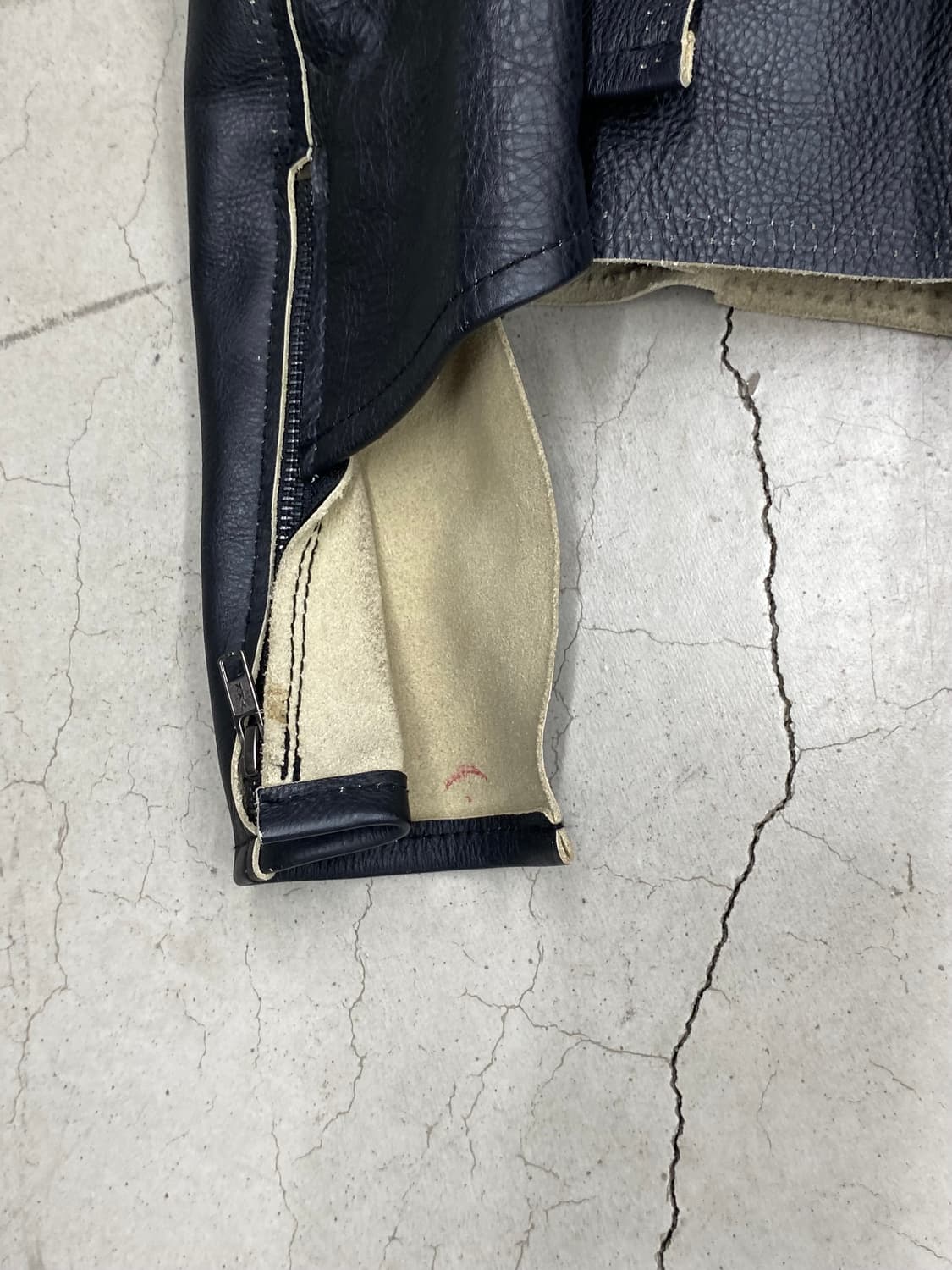 마르지엘라 x H&M 12SS 디컨스트럭티드 레더 자켓 상품이미지10