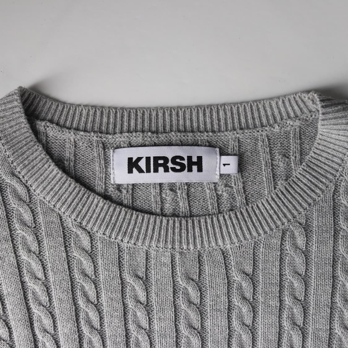 키르시 스몰 체리 케이블 크롭 니트 1 상품이미지5