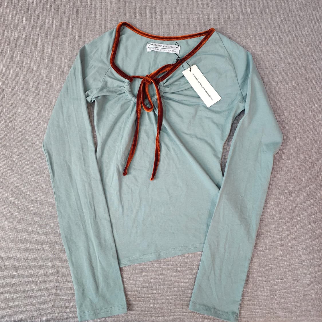 스컬프터 젠 벨벳 트리밍 탑 새상품 상품이미지1