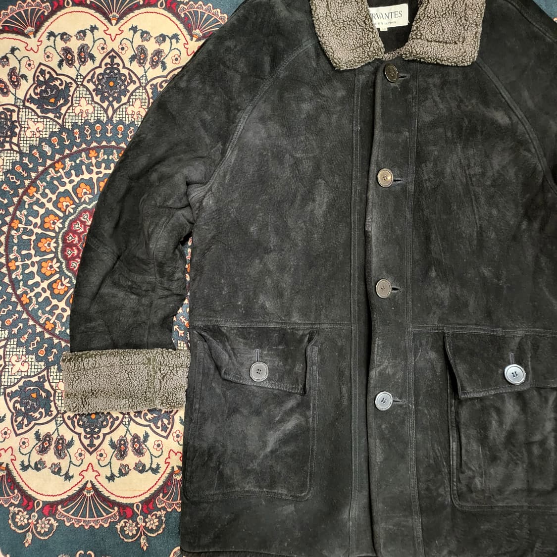 90s CERVANTES 레더 무스탕 (105) 상품이미지4