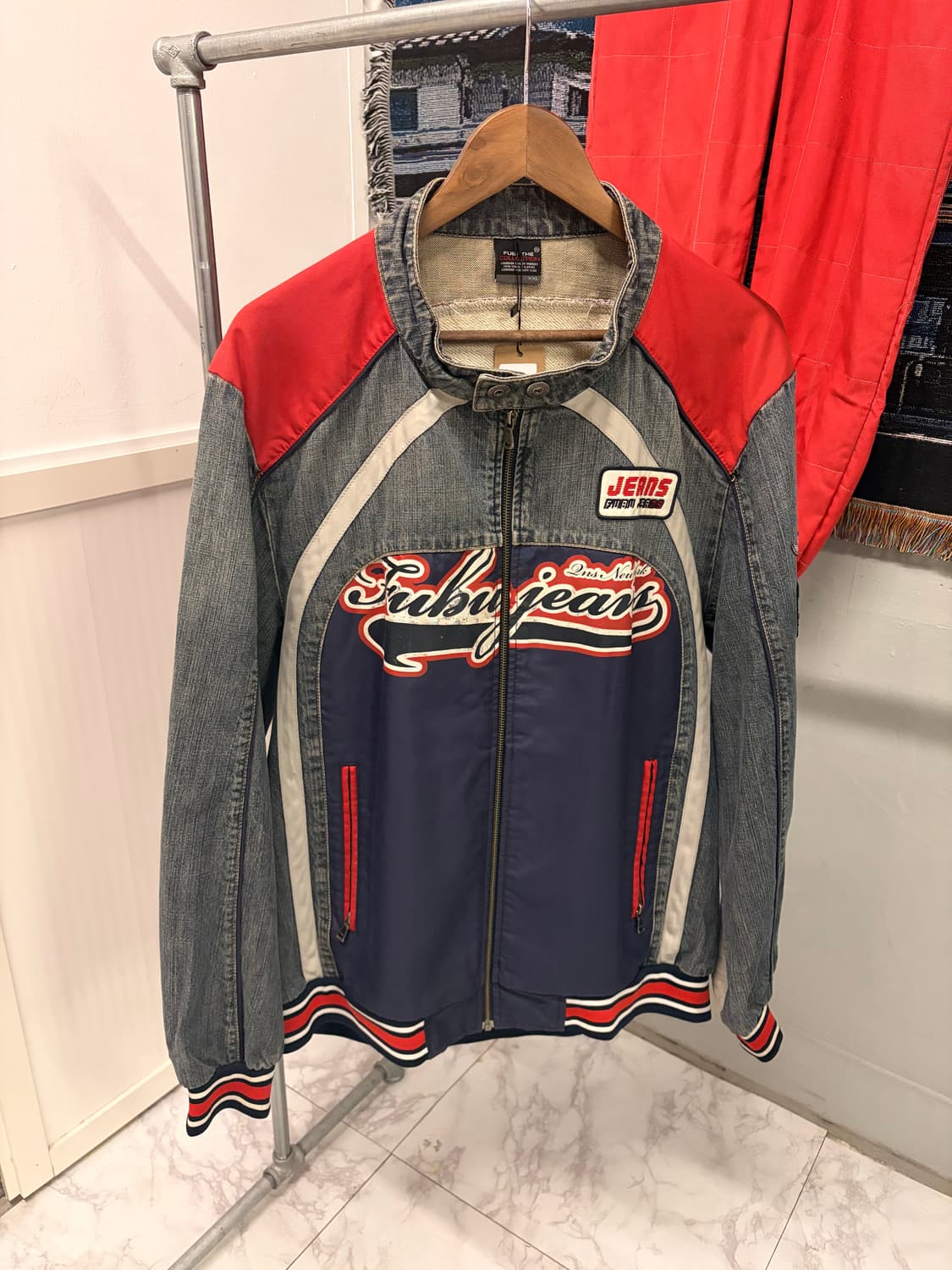 (정품/XXL)FUBU 레이싱 데님 자켓 a1 상품이미지2