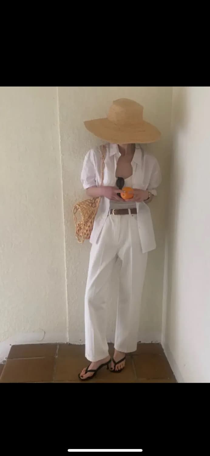 파운더스 마르셀 팬츠 화이트 상품이미지3