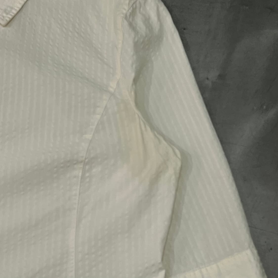  아르마니 진스 시어서커 엠보 셔츠 y16107 상품이미지3