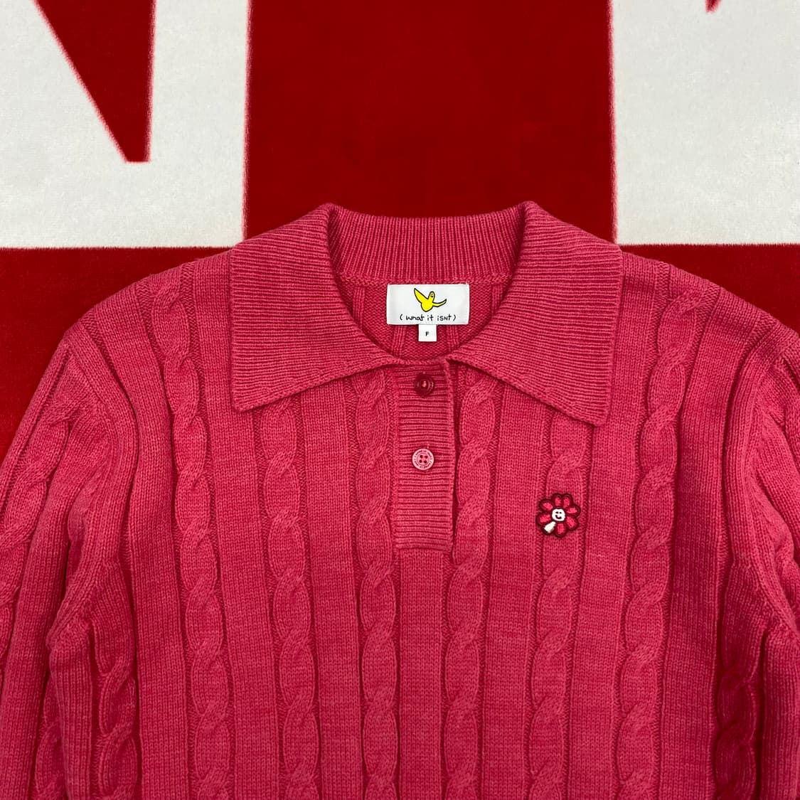 와릿이즌 크롭 니트 여성 FREE  상품이미지3