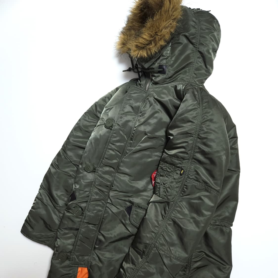 알파인더스트리 N-3B 야상 파카 세이지그린 상품이미지2