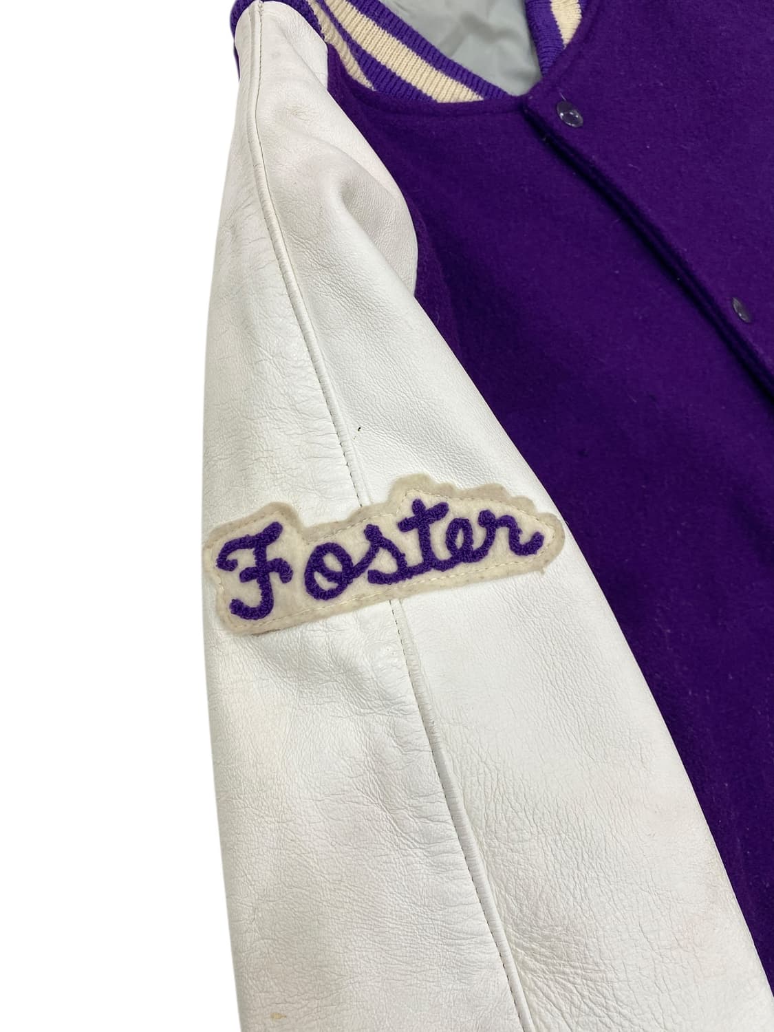 TM 에슬레틱 울/레더 바시티 자켓 상품이미지4