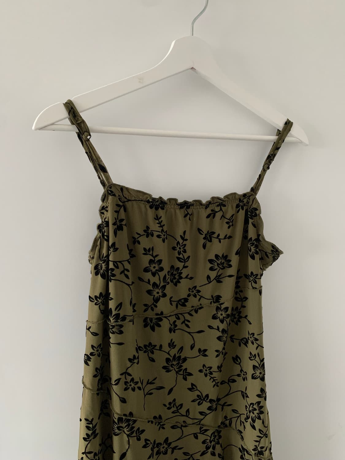 딥그린 플라워 원피스 상품이미지2