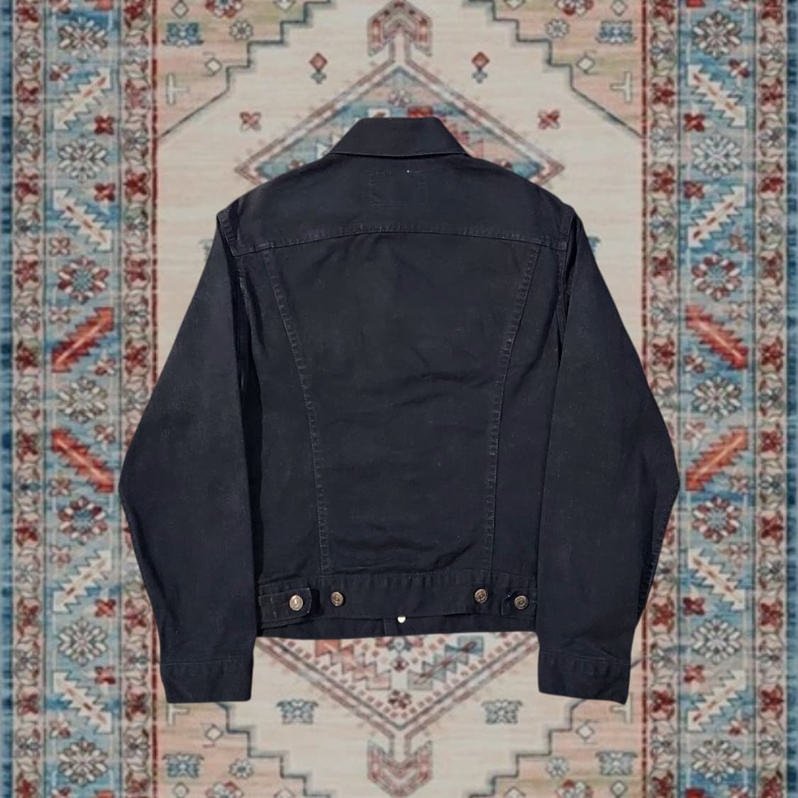 90s Levi's Vintage 블랙 트러커 자켓 36 상품이미지2