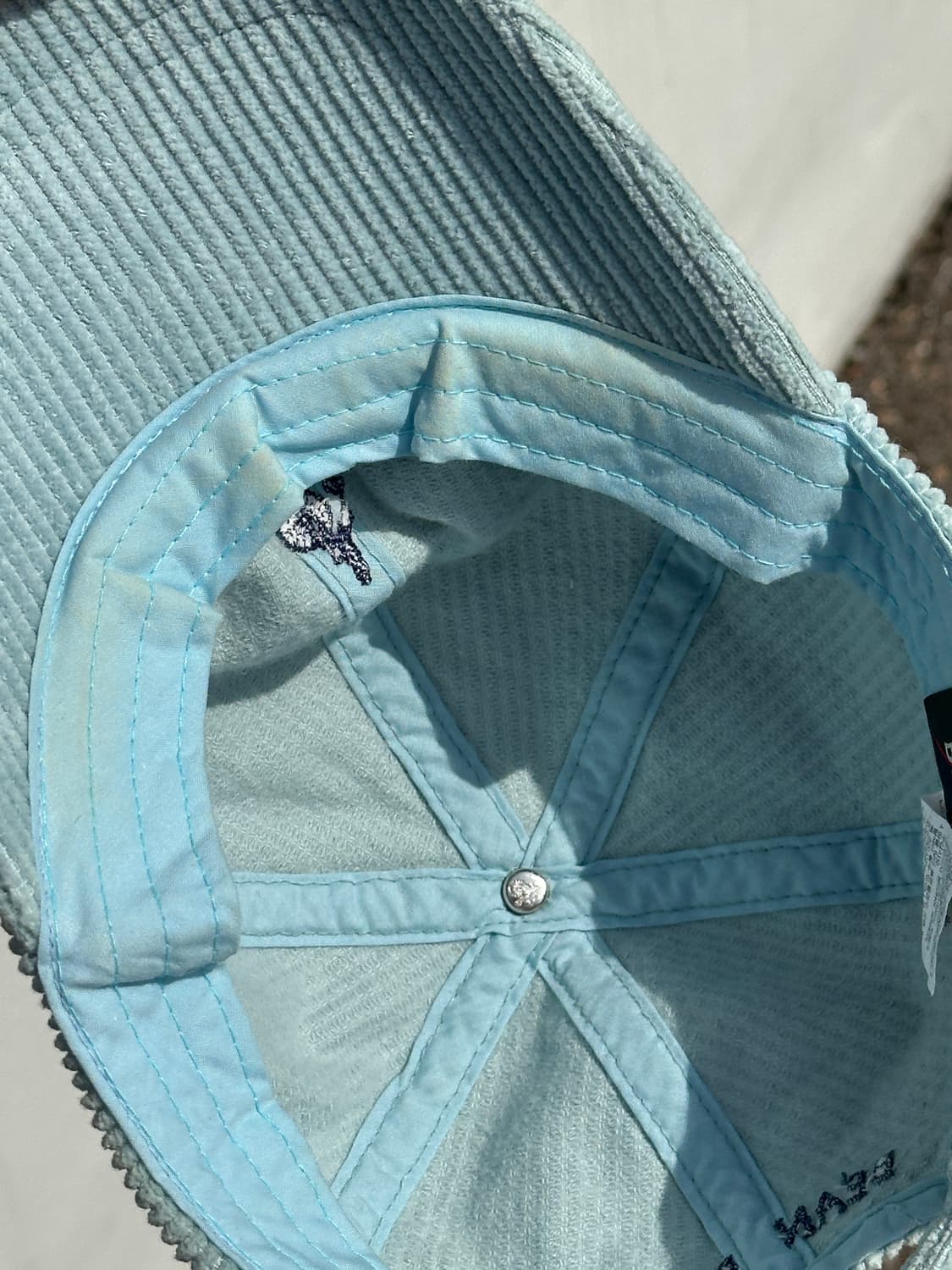 [M] 빈폴 로고 블루톤 코듀로이 볼캡 모자 상품이미지5