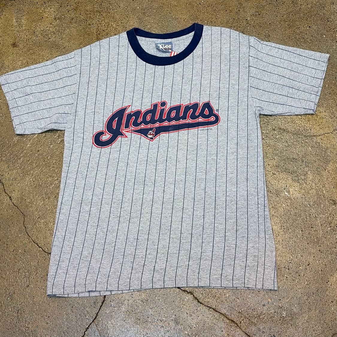 90s Made in USA 빈티지 Lee 클리브랜드 인디언스 반팔티 상품이미지2