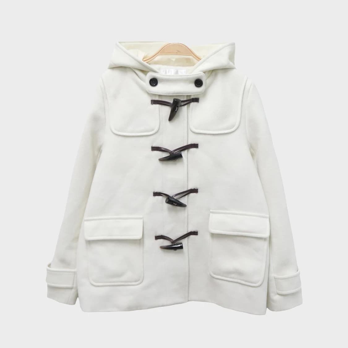 C.O.L.Z.A 숏  떡볶이 후드 코트 63294 상품이미지1