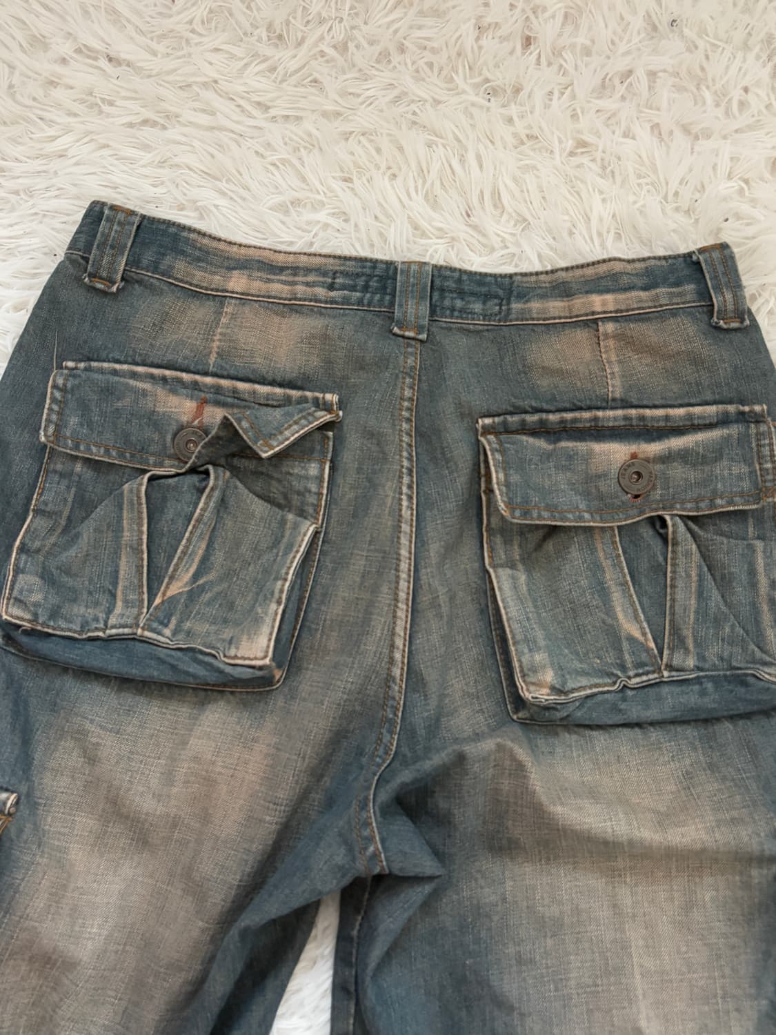 • Vintage washing denim cago pants 상품이미지6