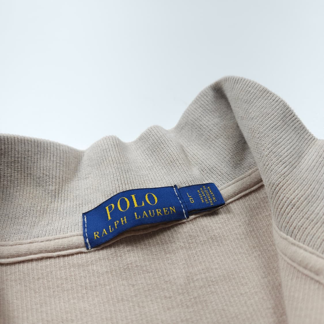 폴로 랄프로렌 신형 포니 로고 쿼터집업 니트 (L) 상품이미지6