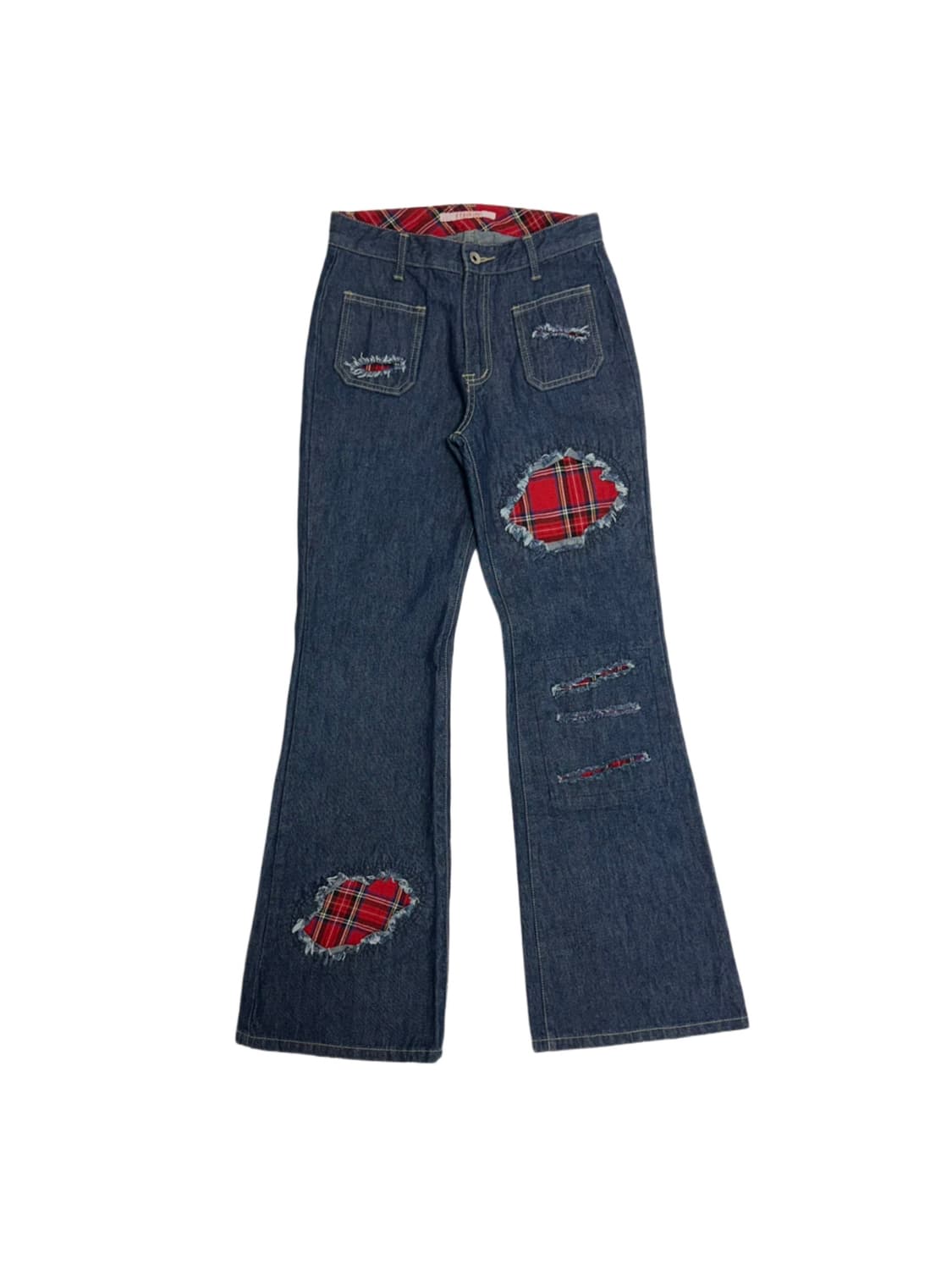 Japanese vintage 일본빈티지 y2k 패치 데님팬츠 상품이미지1