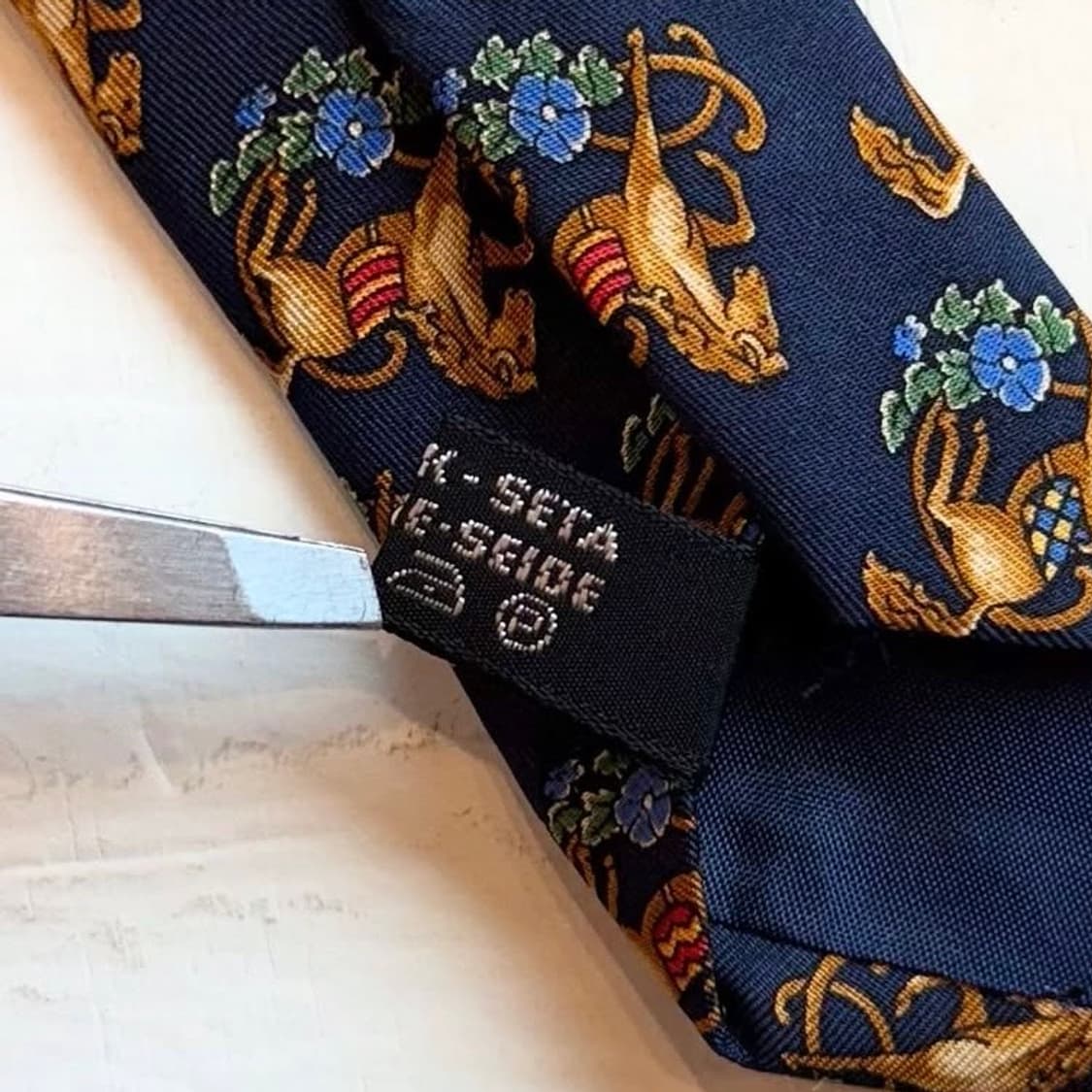 90년대 페레가모 실크 타이  상품이미지5