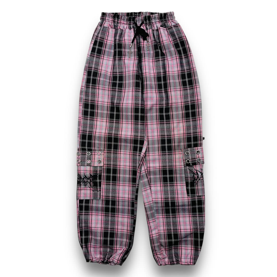 VOLCAH & APHRODITE 펑크 타탄 체크 지뢰계 팬츠 상품이미지1