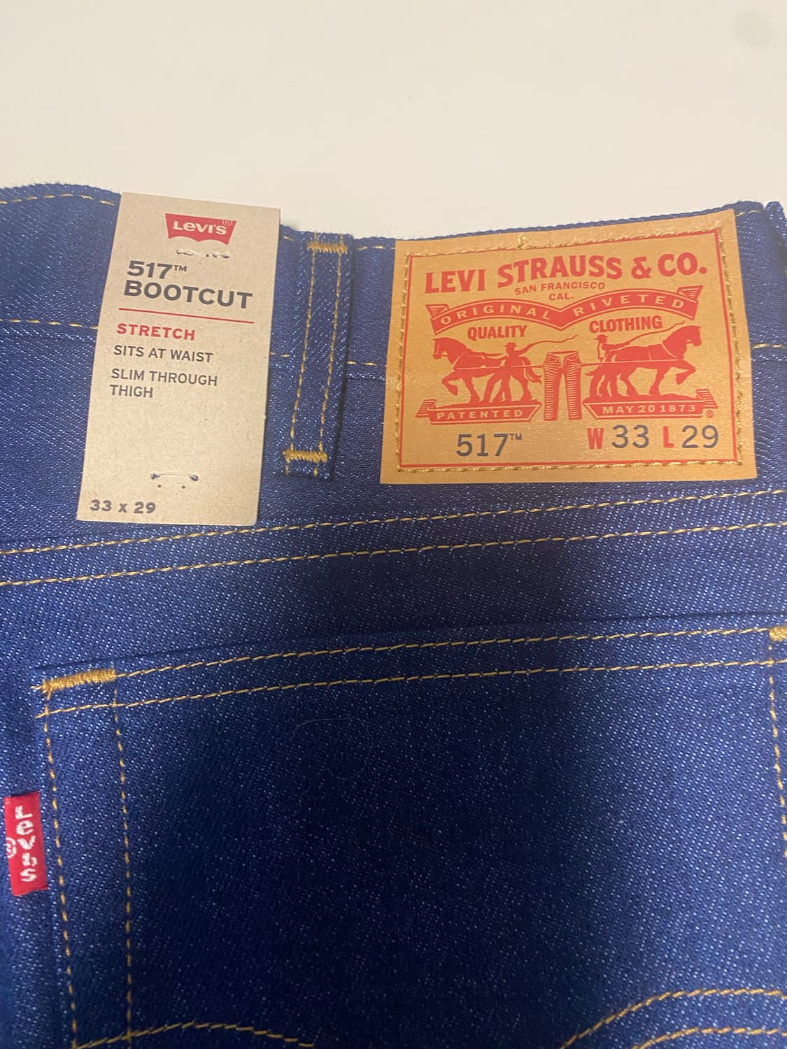 새상품 33x29)리바이스 517 부츠컷 청바지 상품이미지2