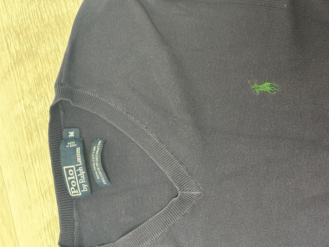 폴로 랄프로렌 블랙 브이넥 니트 상품이미지2