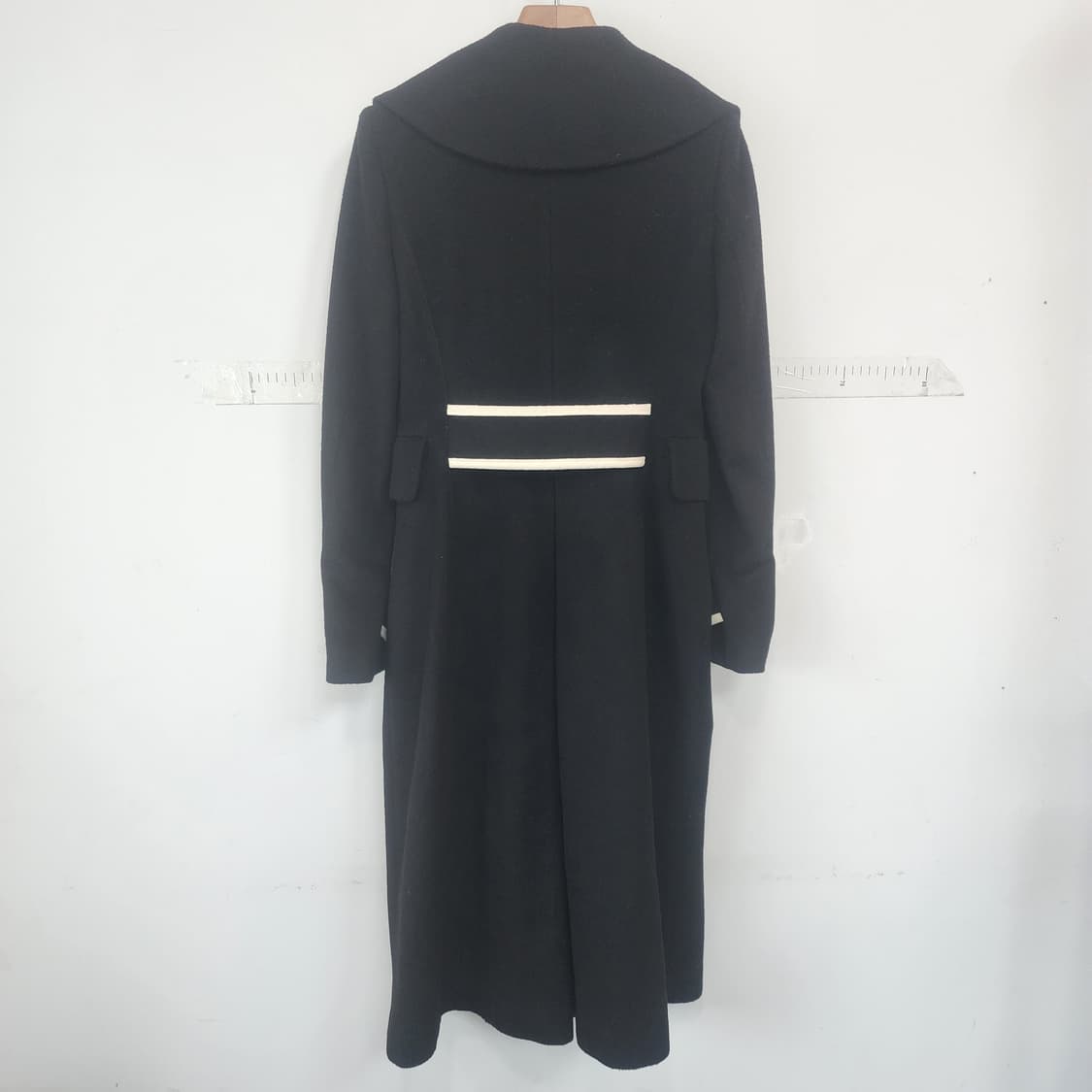 에고이스트 블랙 롱 코트 더블 버튼 상품이미지8