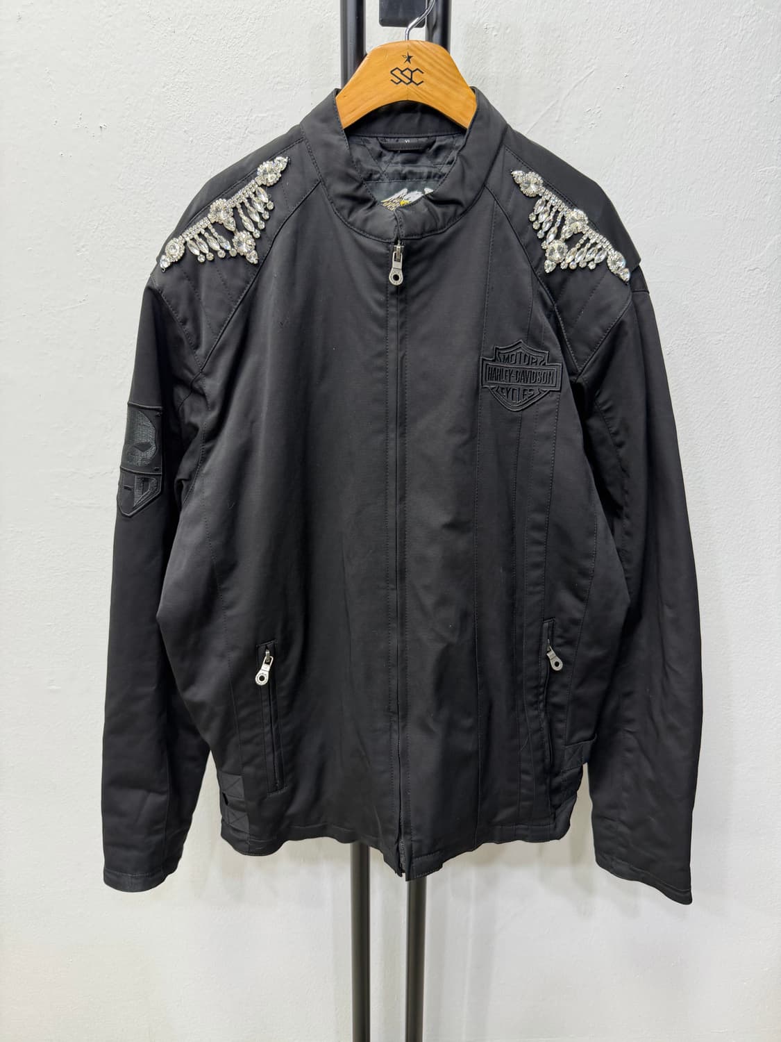 정품) 할리데이비슨 남성 블랙 라이더 자켓 XL 상품이미지1