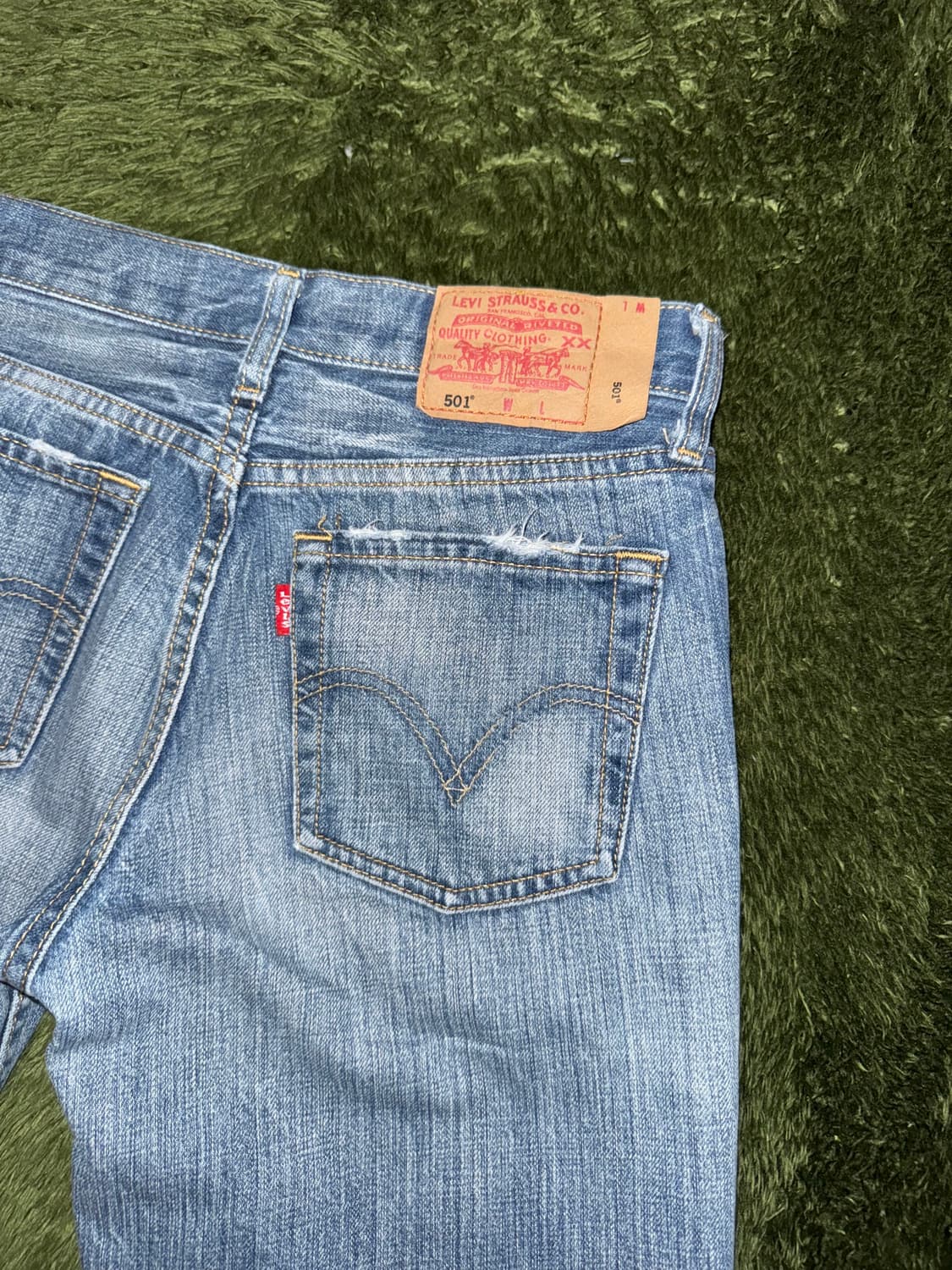 [W28/L31] 00s 리바이스 재팬 오리지널 빈티지 워싱 데님 팬츠 상품이미지8
