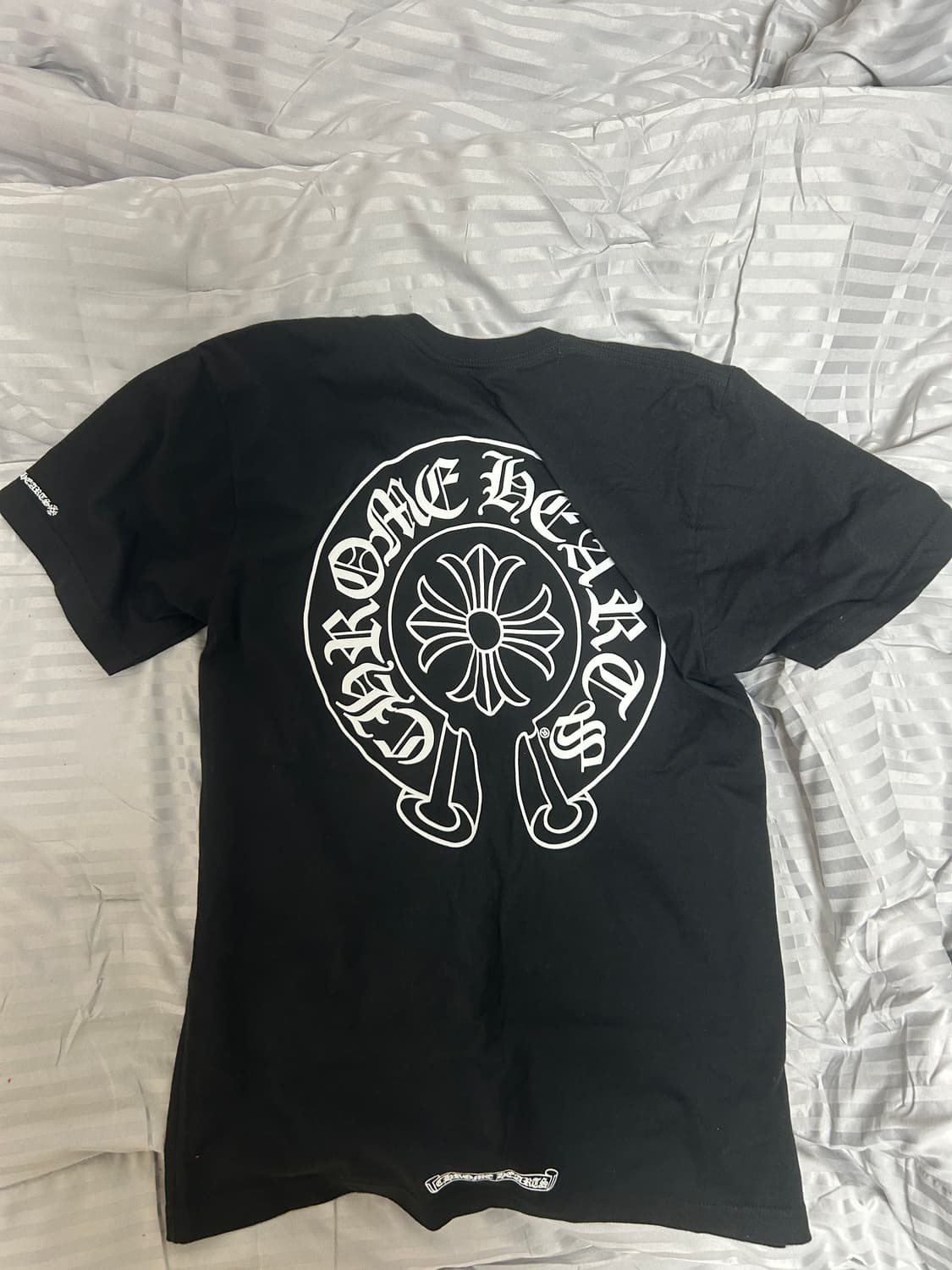 M) 크롬하츠 홀스슈 로고 포켓 티셔츠 블랙 상품이미지2