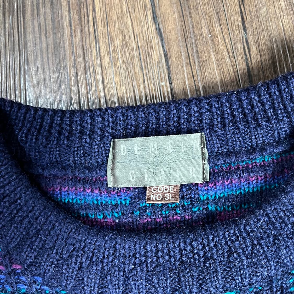 [JPN] 빈티지 아가일 울 니트 상품이미지4