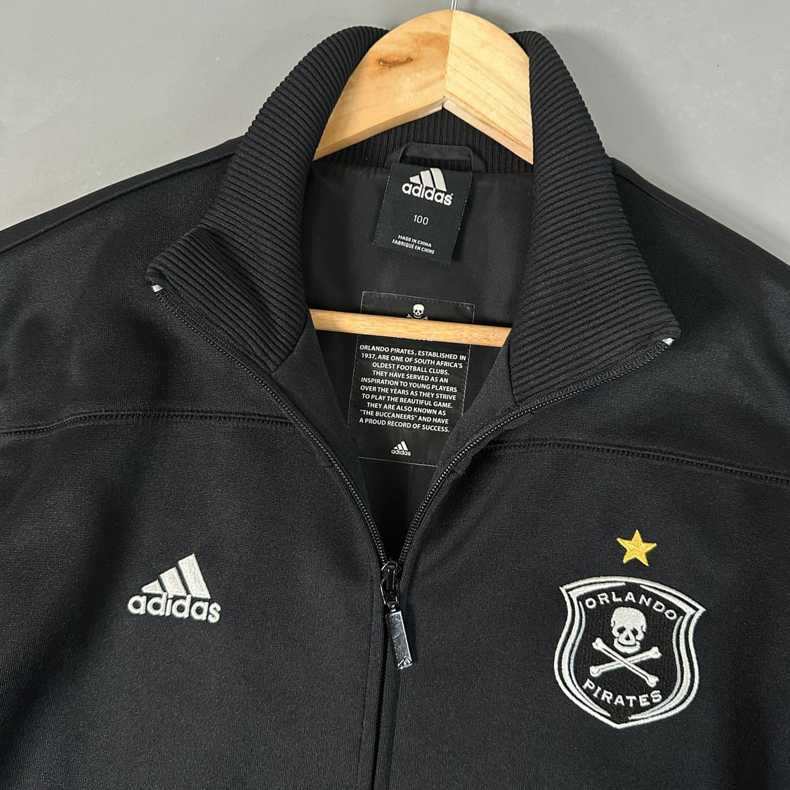 아디다스 로고 올란도 스컬 트랙탑 져지 블랙 100 [020705] 상품이미지7