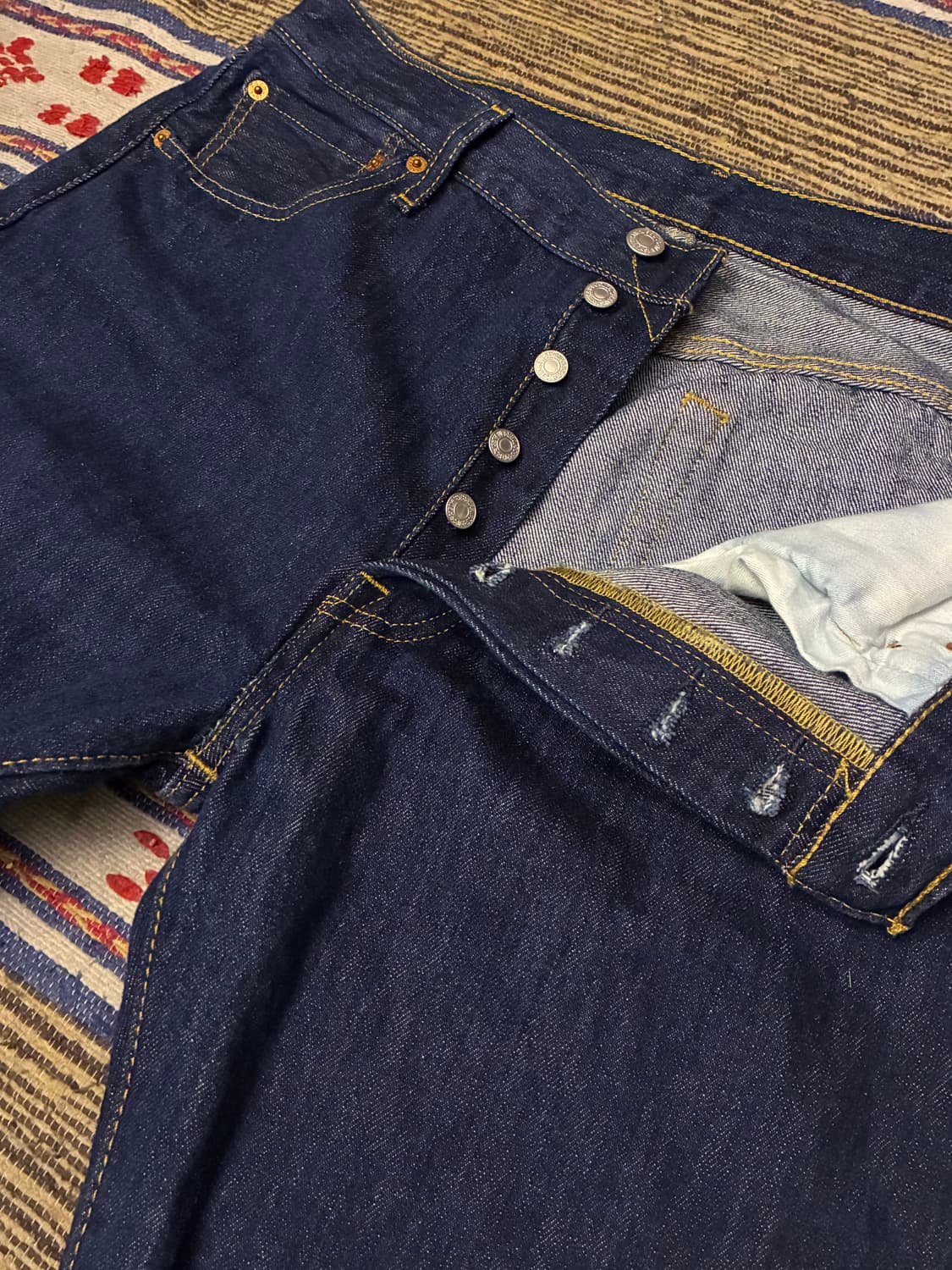 (35)Levis 리바이스 501 진청 데님 청바지 스트레이트핏 상품이미지2