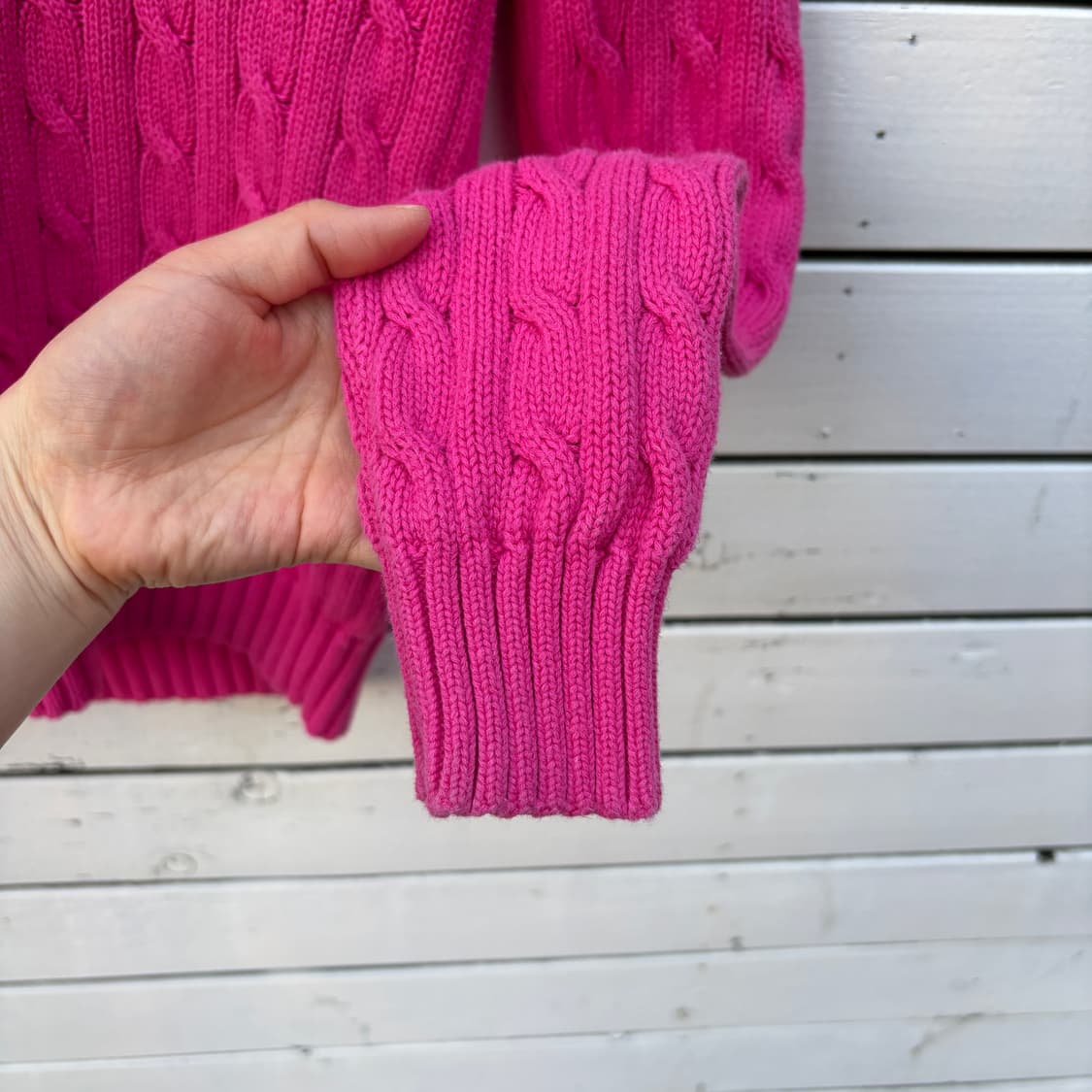 Polo 폴로 케이블 꽈배기 브이넥 니트 상품이미지6