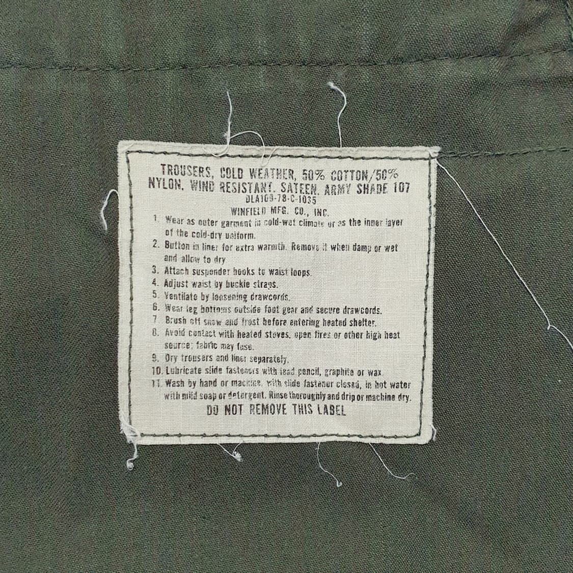 m65 팬츠 오리지널 70s 미디움 레귤러 (31~34) 상품이미지9