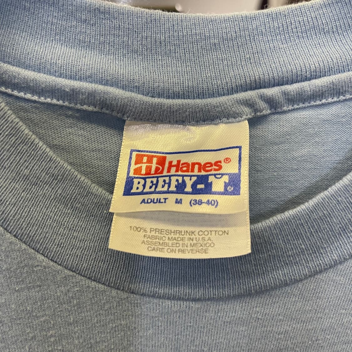90's  100miles hanes Beefy-T 싱글스티치 상품이미지3
