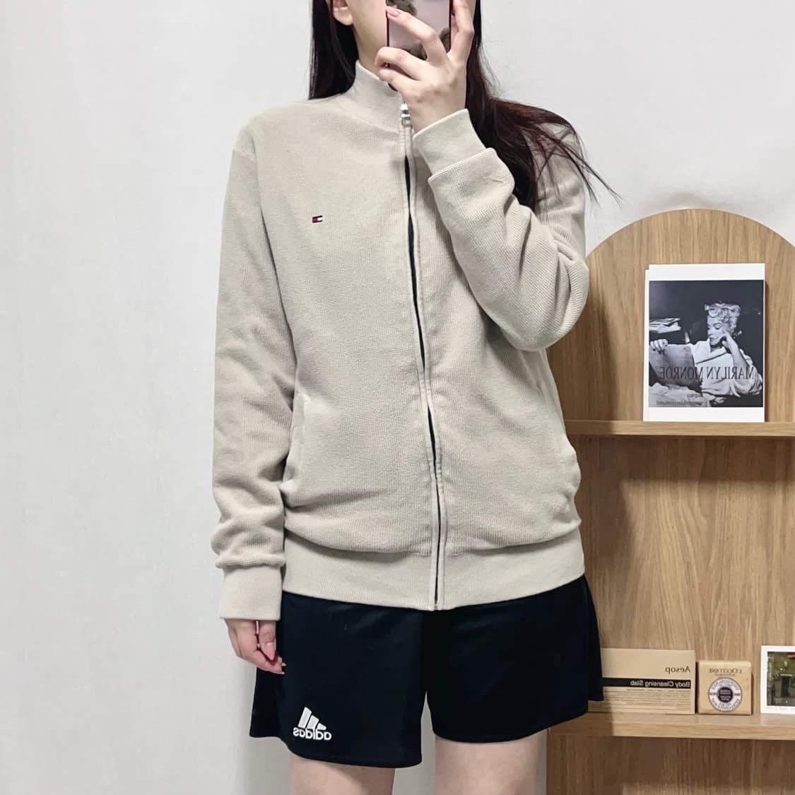 [정품] 타미 베이지 / 블랙 리버시블 점퍼 [ S ] 상품이미지2