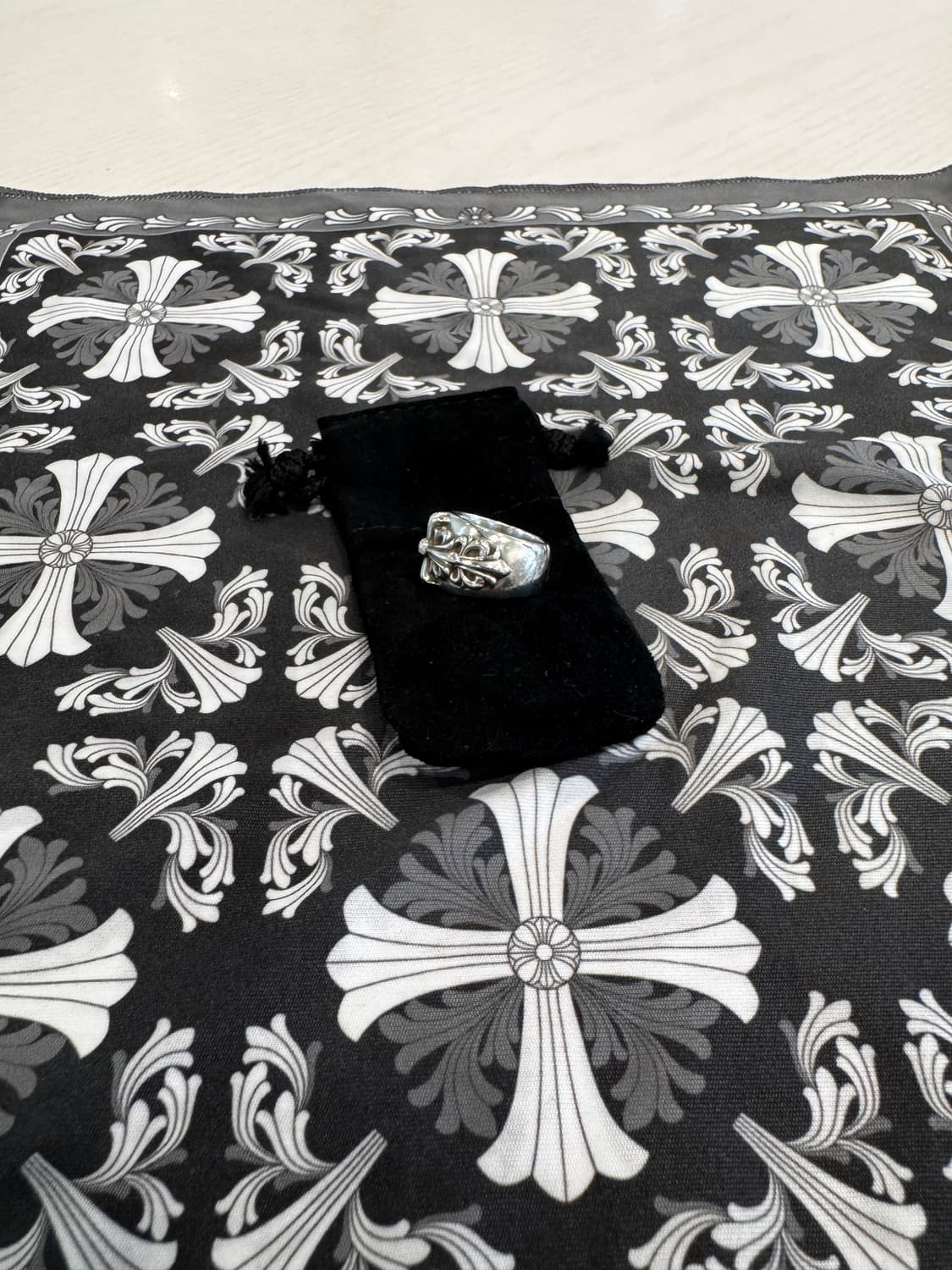 크롬하츠 더블 플로랄 크로스링 v2 8호 상품이미지2