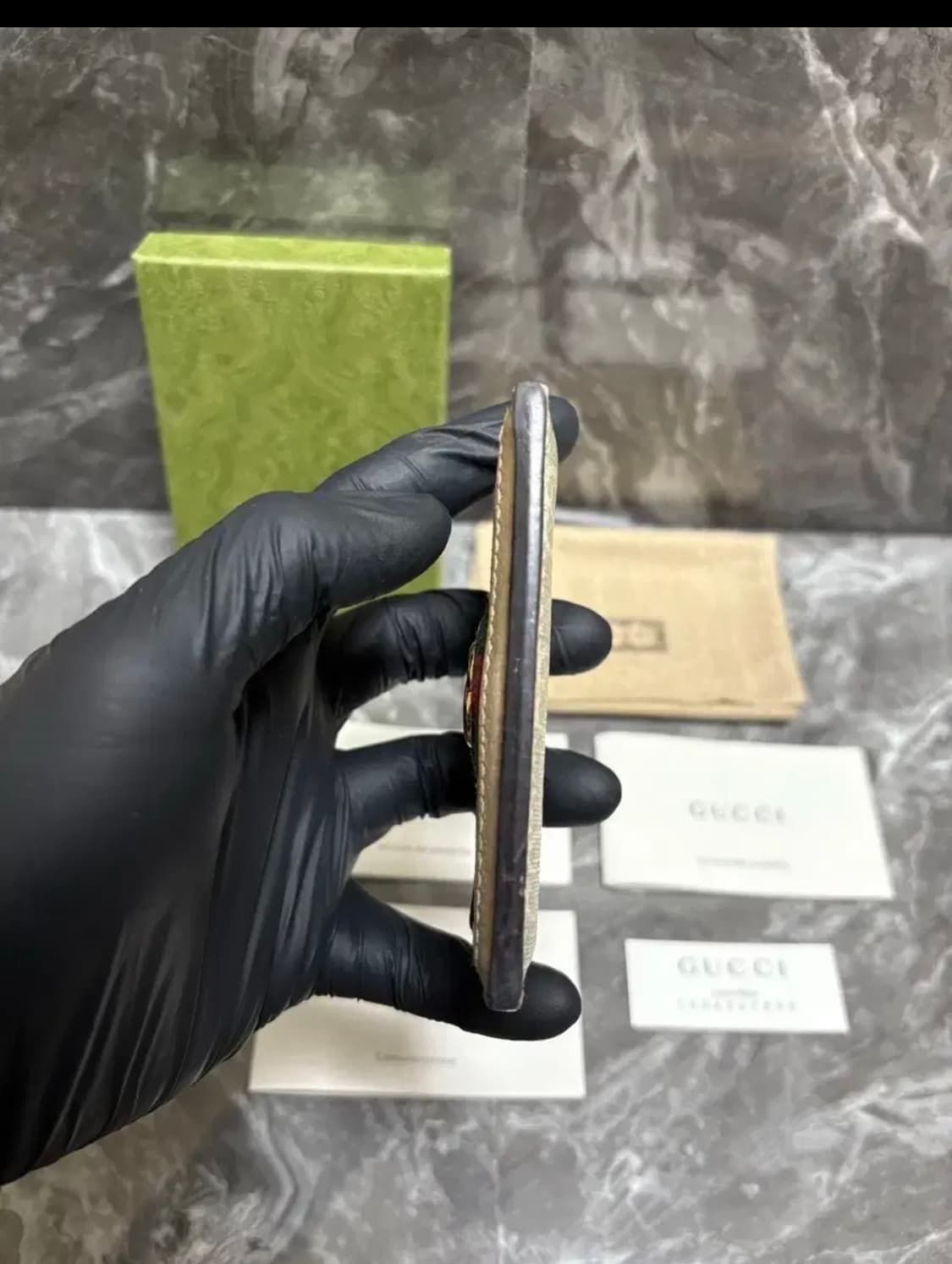 구찌 오피디아 GG 금장로고 카드지갑 상품이미지5