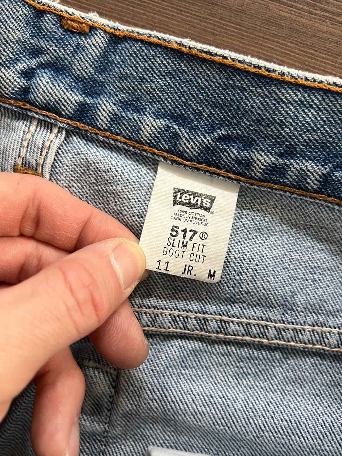 00s Levis 리바이스 517 부츠컷 연청 데님 팬츠  상품이미지6
