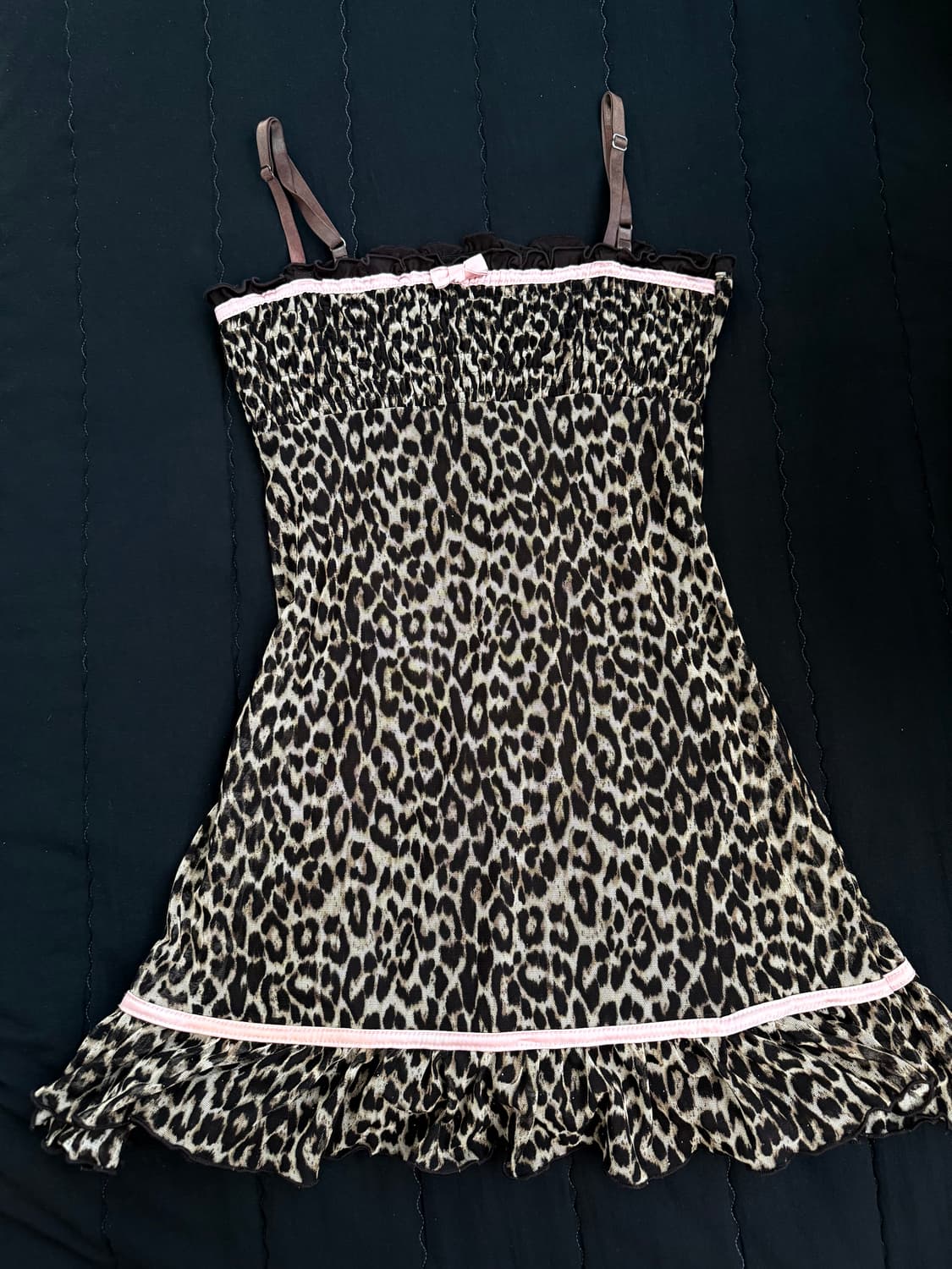 일본 빈티지 레오파드 원피스 상품이미지1