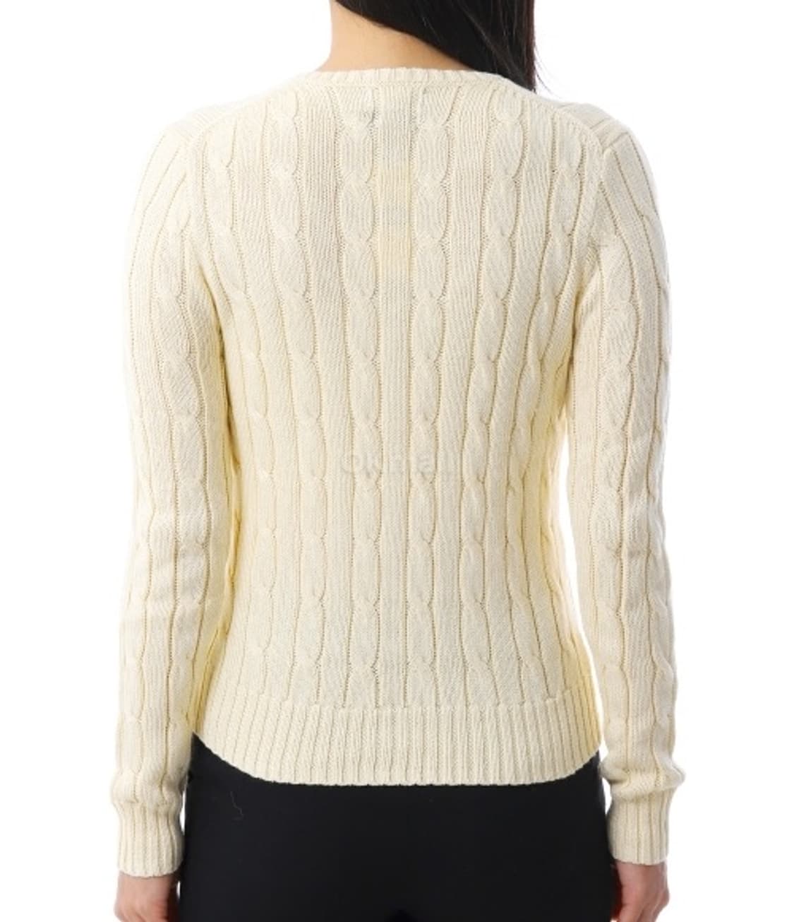 폴로 포니로고 자수 피마코튼 브이넥 니트 상품이미지3