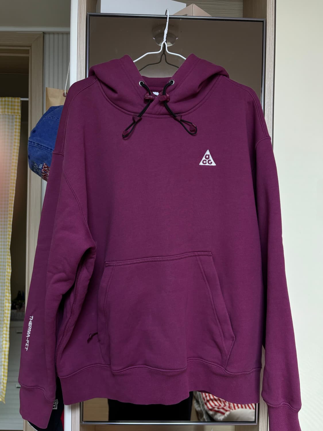 나이키 ACG 써마핏 플리스 풀오버 후드 로즈우드- 아시아 상품이미지1