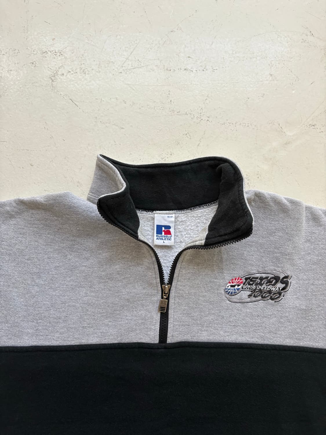90's Russell USA Quarter Zip Sweatshirt. 상품이미지5
