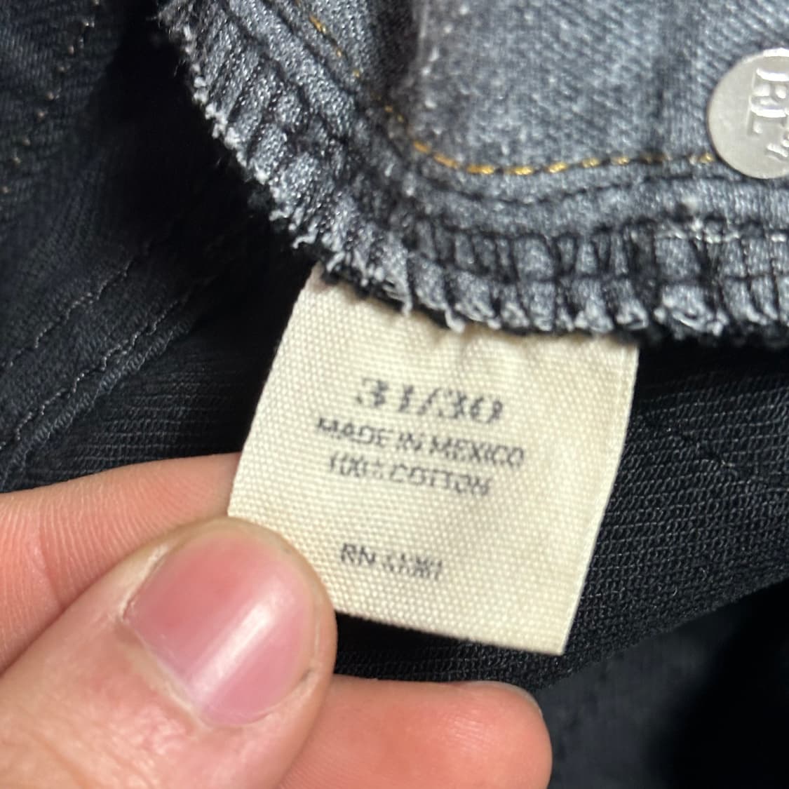 31/30 폴로랄프로렌 흑청 데님팬츠 상품이미지5