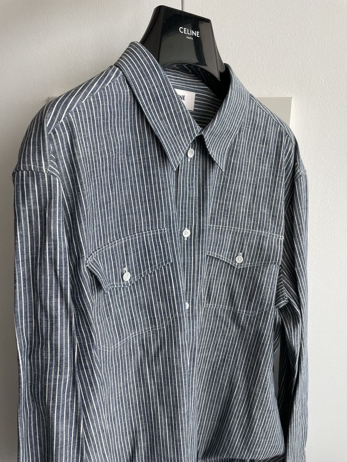 [BTS 지민님 착용] 셀린느 20ss 히코리 스트라이프 셔츠 상품이미지1